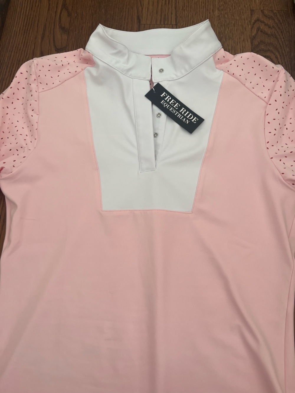 Free Ride Equestrian pink show shirt
